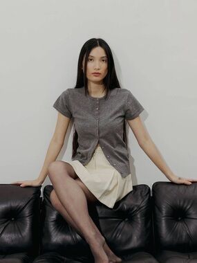 Mod Ref The Pauline Top Heather Grey